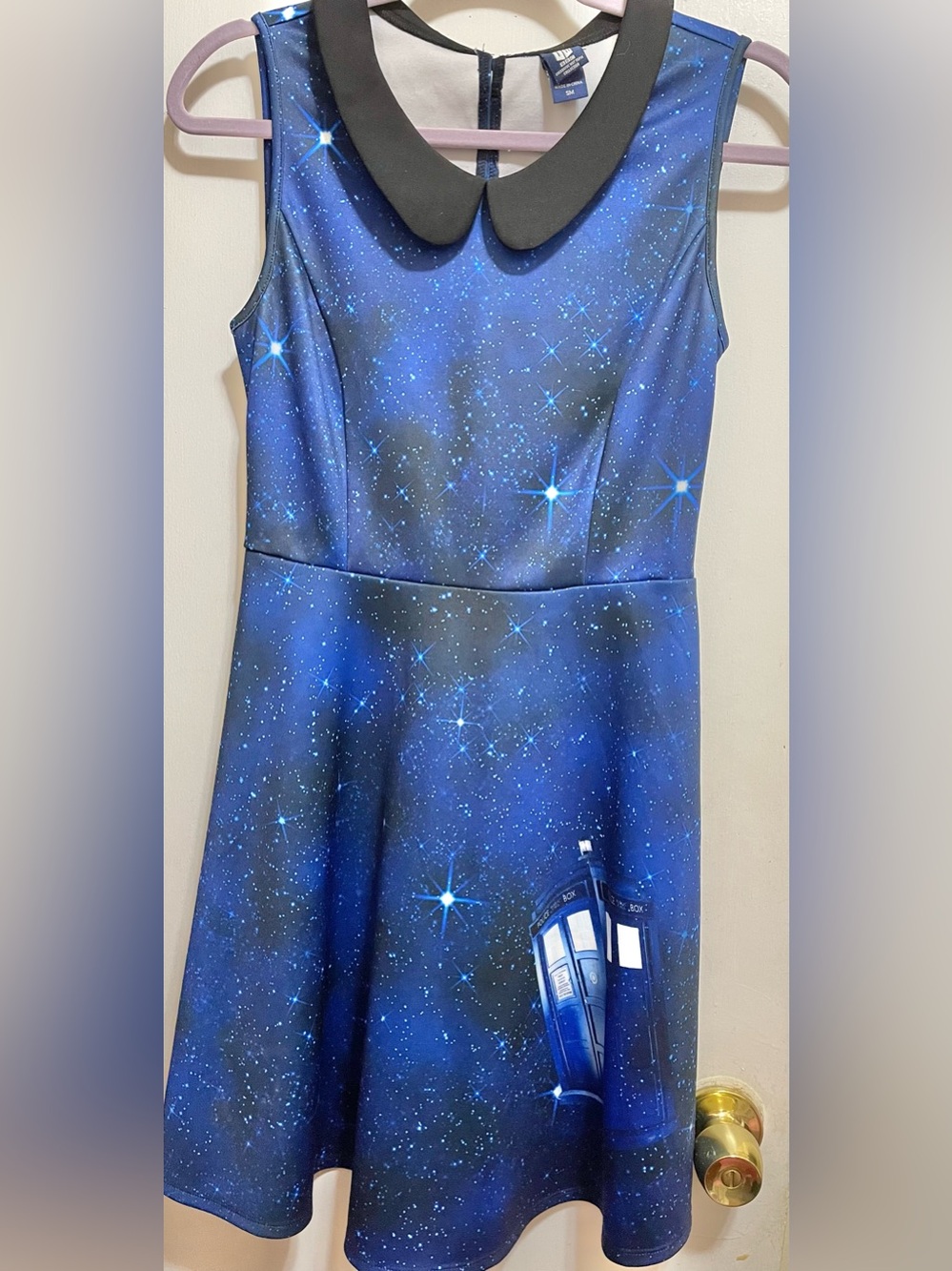 BBC Doctor Who Galaxy Tardis Cosplay Dress Women's Sz Small Hot Topic Dress Up